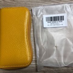 【新品】キーケース メンズ /レディース 牛革/本革　イエローの画像