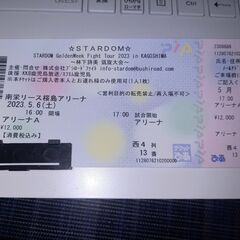 スターダム　５月６日　鹿児島大会チケットの画像