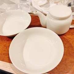 無印良品　急須　お皿の画像