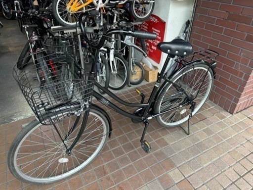 26インチ　ママチャリ　ブラック