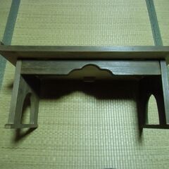 経机 木製 折りたたみ机 ローテーブル 机 軽量 お譲りします。＊石川県＊美川より＊期間限定の画像