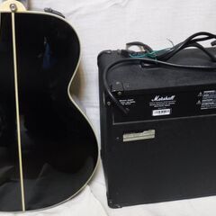 ★値下げ！！アコースティックギター　エレアコ：★takamine PT-106とアンプ：Marshall 15CDR　★中古です！！の画像