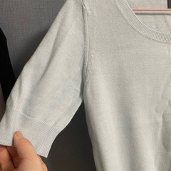 半袖ニット カーディガン セットの画像