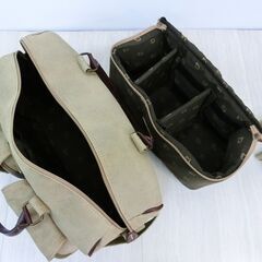【未使用訳あり】 GIOTTOS カメラバッグ 大容量 ベージュの画像