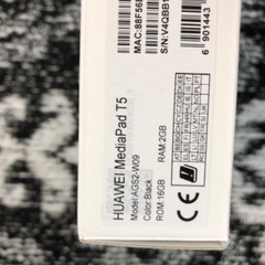 ＨＵＡＷＥＩ １０．１インチ　Ａｎｄｒｏｉｄタブレット　ＭｅｄｉａＰａｄ　Ｔ５ ＡＧＳ２−Ｗ０９　ブラックの画像
