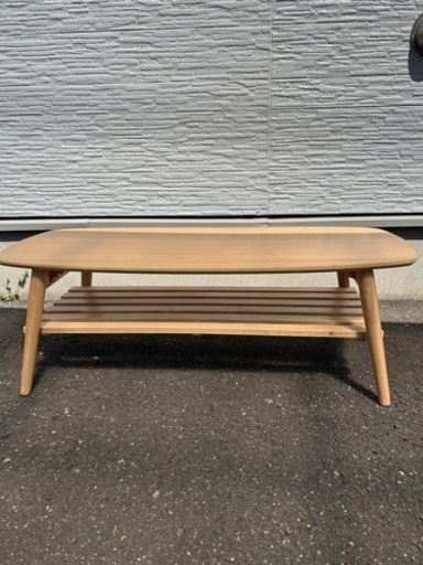 ローテーブル  ナチュラル木目調  極美品