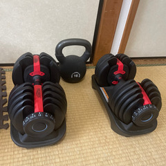 【大阪府内配送無料】ケトルベル16kg アジャスタブルダンベル2...
