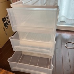4月中引き取り希望★収納ケース(ニトリ)  セレスFDの画像