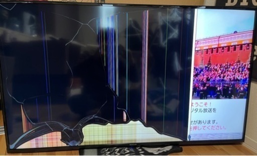 ジャンク　液晶割れ 液晶テレビ 55型 4K対応 新モデル 4K 55インチ MAXZEN JU55CH06