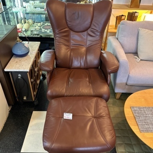 本革パーソナルチェア＋オットマン
