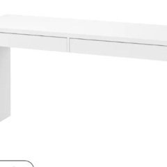 IKEA MICKE ミッケ デスク テーブル　白 ホワイト142x50cm GW前希望の画像