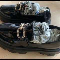 新品　エナメルローファー　24㎝の画像