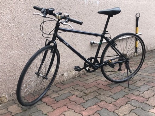 （終了）クロスバイク　黒　外装6段