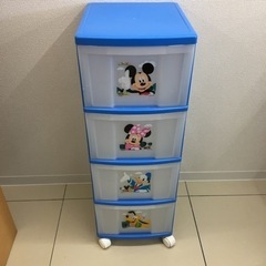 HJ467 ★値下げ★【中古】収納ケース　4段　Disney ミ...