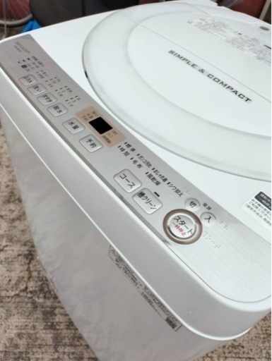 シャープ　洗濯機　ES-GE7C　７kg 　 2019年製●AA03W039