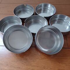 未使用　ステンレスレス　ミニ灰皿(７個)の画像