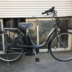 地域限定送料無料　ヤマハ　パス　チア　新基準　12,8AH　子供乗せ　シルバー　アシスタ　ビビ　神戸市　電動自転車　