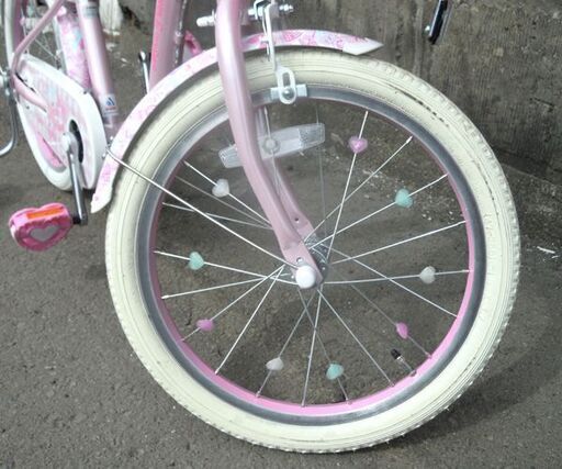 子供用自転車 18インチ Mezzo Piano  ピンク系 カゴ付き 補助輪付き メゾピアノ 札幌市東区 新道東店