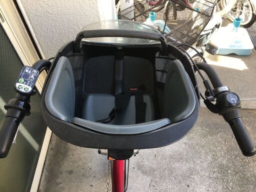 地域限定送料無料　バッテリー新品　ヤマハ　キッスミニ　三人乗り　子供乗せ　新基準　ピンク　ギュットミニ　ビッケ　神戸市　電動自転車