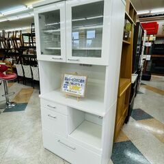 マルコ木工 2面レンジボード ?定価￥54,800? 人気のホワイト
