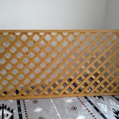 ラティスフェンス ２枚  木製  90✕180  90✕90  室内使用品の画像