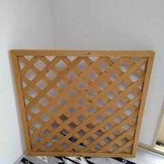 ラティスフェンス ２枚  木製  90✕180  90✕90  室内使用品の画像