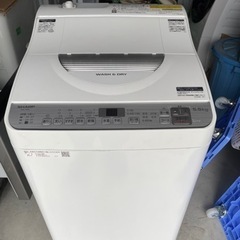 愛知近郊送料無料　SHARP 5.5/3.5kg 乾燥機能付き洗濯機　ES-TX5C 2019年製