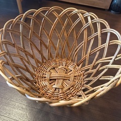 【本日で終了】アラログかご　丸バスケット　リセノインテリアの画像