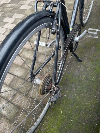 リサイクルショップどりーむ荒田店　No689 エコNo16143X クロスバイク　HONESTONE　ガンメタリックカラー　定価約４万