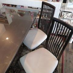 【今だけ値引き】高級天然木ダイニングテーブルセットの画像