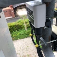 値下げ　取り外し済み　地上波デザインアンテナ＋BS  CSアンテナ　2k 4k 8k対応　配線付きの画像