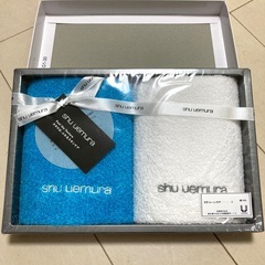 shu uemura タオルハンカチ2枚 未使用