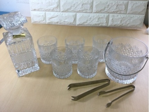 HOYAアイスペールロックグラスセット　BOHEMIAデカンタ　まとめて