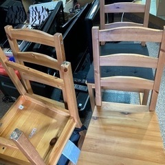 IKEA ダイニングセット 椅子4脚付き 【引き取り限定】の画像