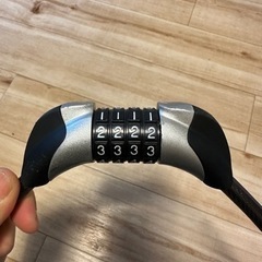 バイク ダイヤルロック ワイヤーロック 自転車ロック[決まりした]の画像