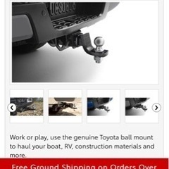 【お渡し済】新品☆ヒッチボールマウント USトヨタ タコマの画像