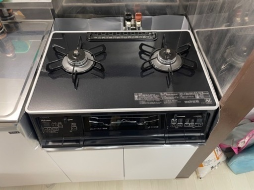 【新品未使用】 パロマ ガスコンロ PA-A64WCKプロパンガス(LP)右大バナー