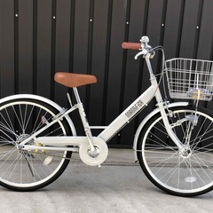 新車☆特価　シンプル　シティーサイクル　22インチ自動点灯ライト 　一台限りの画像