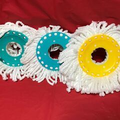 【無料】回転モップ　付け替えモップ　3枚