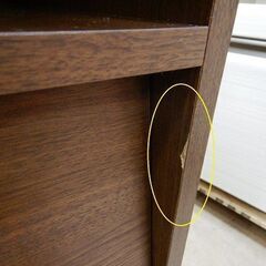 フラップ扉　サイドチェスト　中古品　/　フラップチェスト　ベッドサイドチェスト　収納家具　リサイクルショップエコノサーの画像