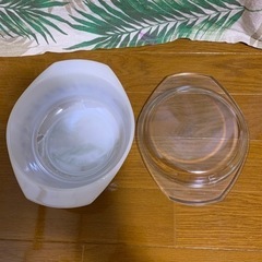 耐熱ガラス容器　蓋付きボールの画像