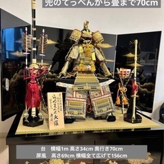 五月人形　こどもの日　鎧飾り　甲冑　豪華セットの画像