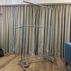 金属製ハンガーラック（大+小）