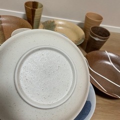 新品未使用　陶磁器　深皿、カップ　5枚セットの画像