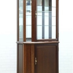 アンティーク ガラス飾り棚