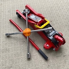 ローダウンジャッキとクロスレンチ　2t 低床