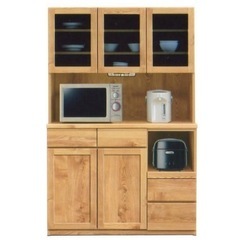 食器棚(キッチンボード) 幅120cm 大川家具 食器棚 キッチンボード 幅120cm 国産 完成品 大川家具 開梱設置無料