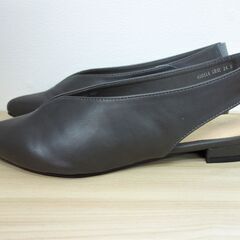 【No.21】Feminine Cafe バックベルトパンプス グレー 24.5cmの画像