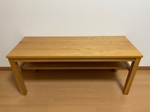 【受渡し予定者決定済】無印良品 無垢材ベンチ 板座 オーク材