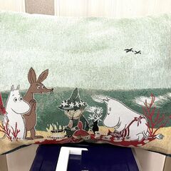 【新品】ムーミン 海辺のピクニック クッション